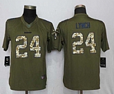 Women Nike Oakland Raiders #24 Lynch Green Salute To Service Limited Jersey,baseball caps,new era cap wholesale,wholesale hats